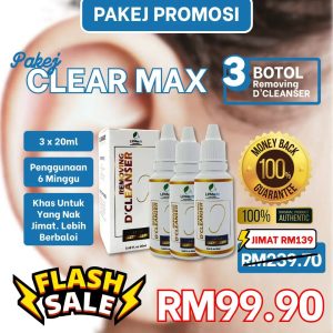 Clear Max - 3 Botol D'Cleanser